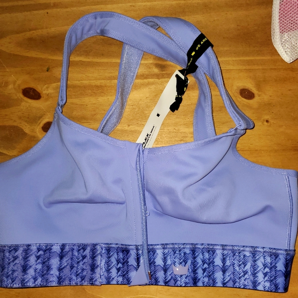 NWT SHEFIT Periwinkle Flex Sports Bra Size 1LUXE
